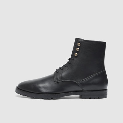 Schwarze Reiterstiefel aus Leder