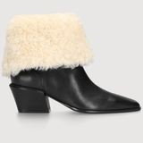 BETTINA WINTER ANKLE BOOT 50 - Black/Natural