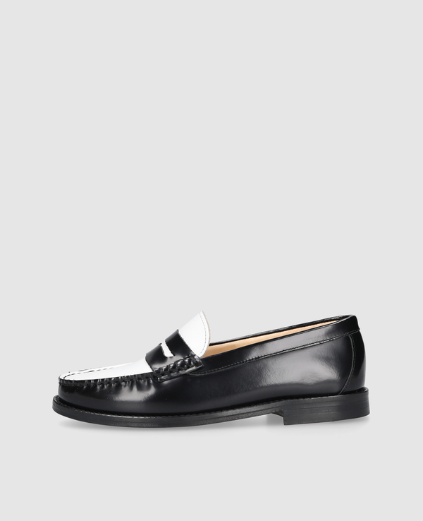 Penny Loafer - Schwarz/Weiß
