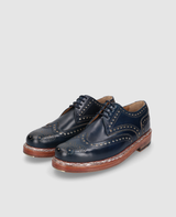 Rio Full Brogue C+ - Navy/Silver
