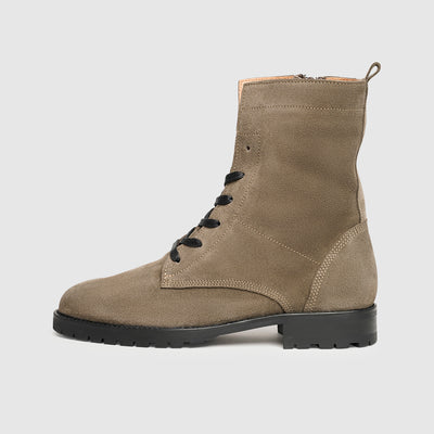 Wildleder- und Veloursleder-Stiefel für Damen