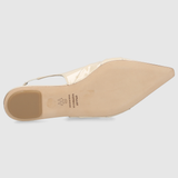 GEORGIE SLINGBACK - Linen