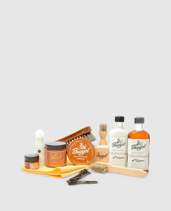 Schuhpflegeset Premium - Cognac
