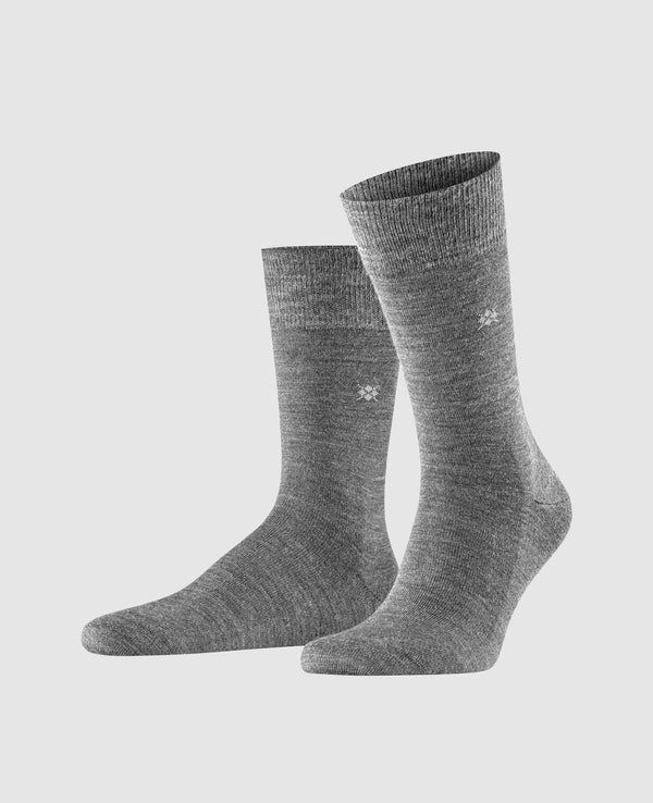 Burlington Leeds Herren Socken - asphalt mel.