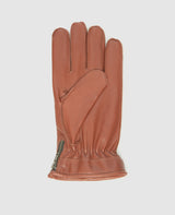 Handschuhe mit Zipper - Hellbraun