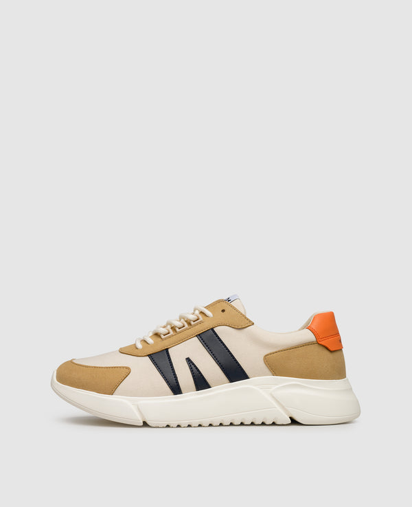 Vegan One AA - Beige/Orange/Blau