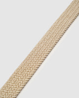 Elastischer Flechtgürtel - Beige
