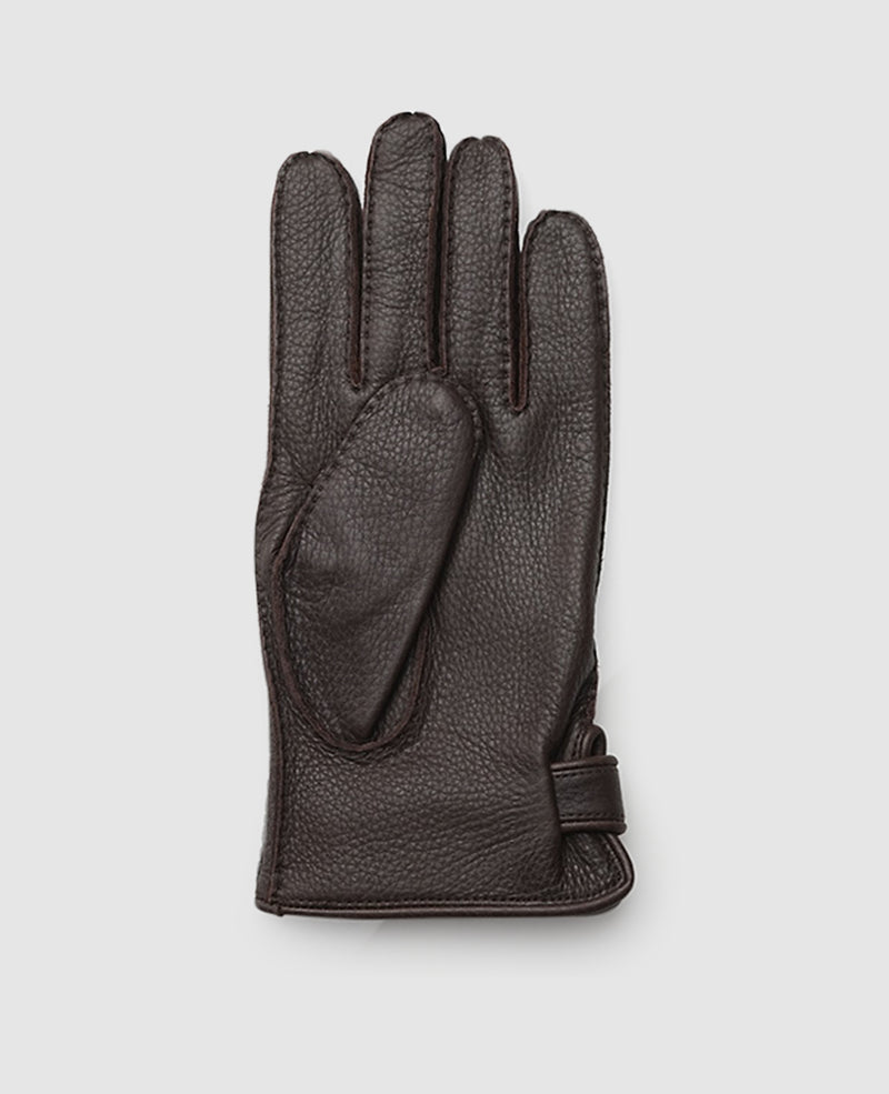 Hirschleder Handschuhe - Dunkelbraun