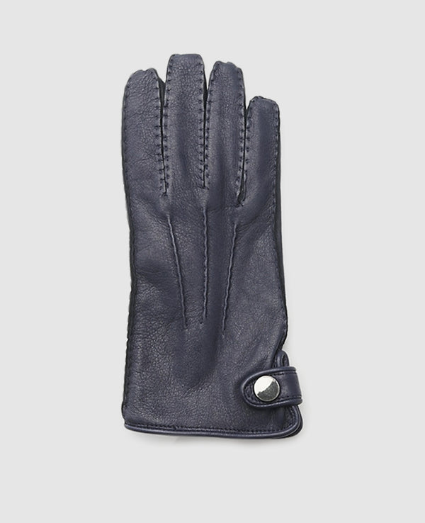 Hirschleder Handschuhe - Dunkelblau