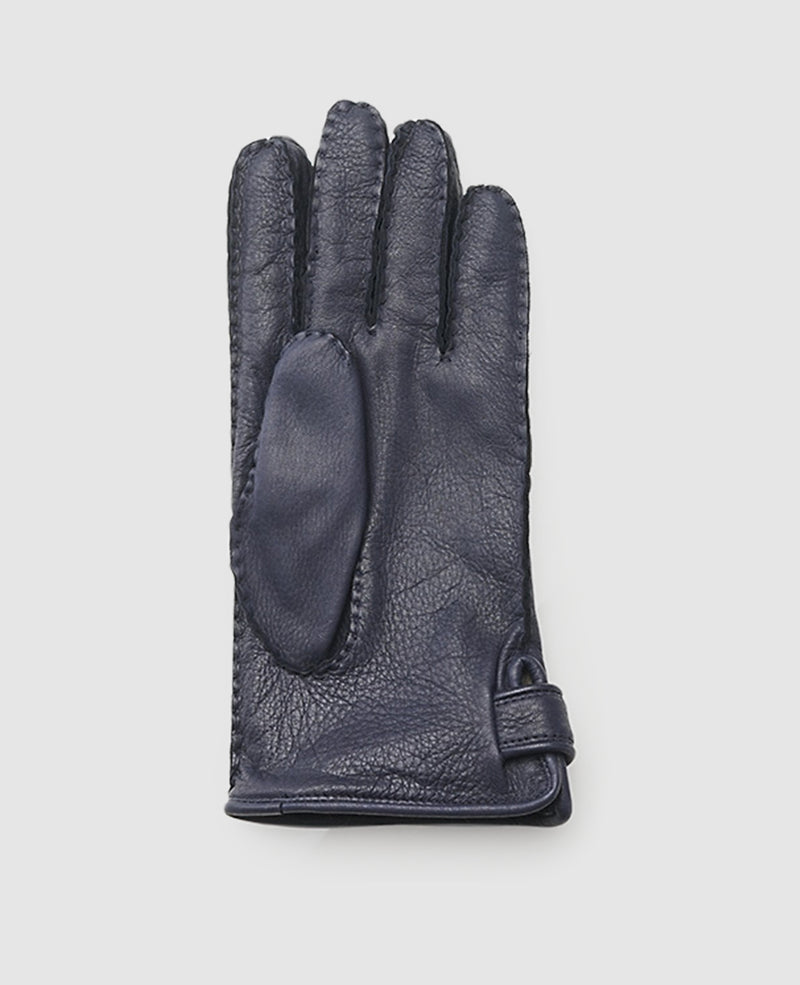 Hirschleder Handschuhe - Dunkelblau