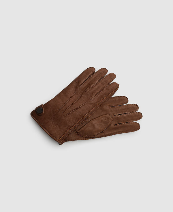Hirschleder Handschuhe - Hellbraun