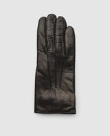 Handschuhe mit Ziernaht - Schwarz